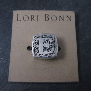 Initial E Slide Charm NOS Lori Bonn Sterling Silver Love Letter
